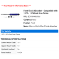 thumbnail image 2 of Front Shock Absorber - Compatible with 1972 - 1976 Ford Gran Torino - Monroe, 2 of 2