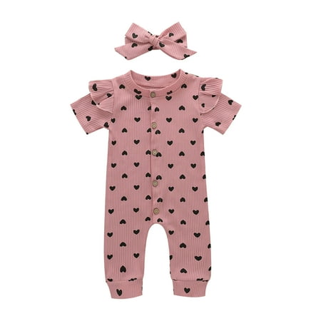 

Larisalt Infant Girl Jumpsuit Baby Footie Pajamas with Mitten Cuffs Newborn Infant 2 Ways Zipper Cotton Footed Onesies Pink