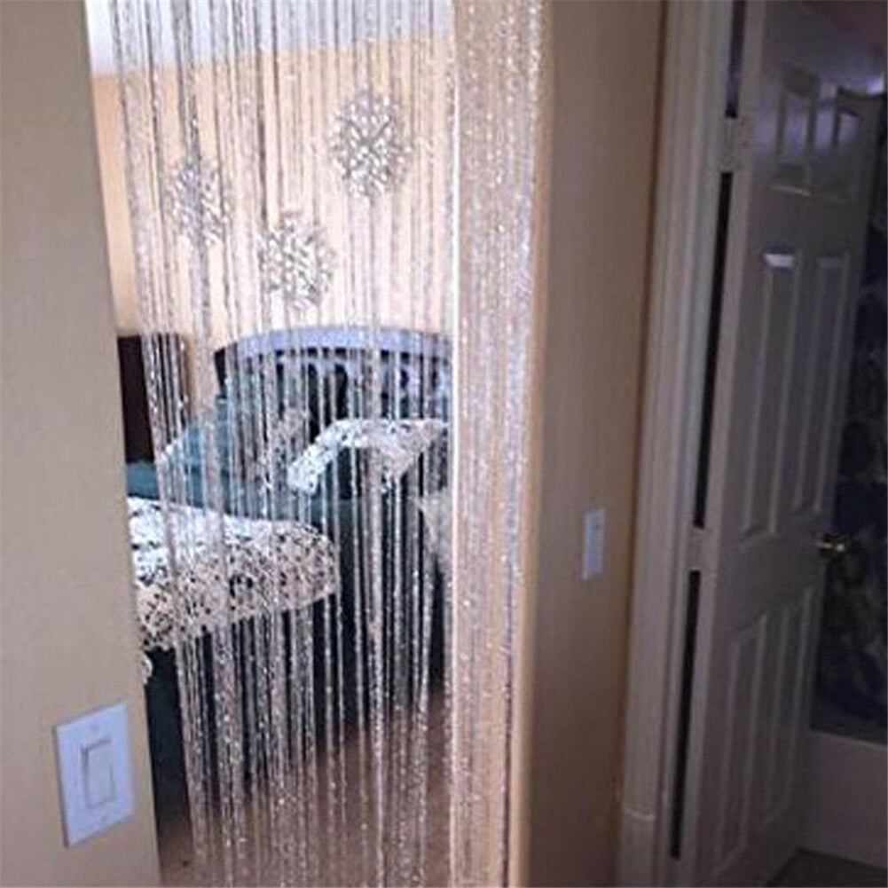 Luxury Crystal Curtain Flash Line Shiny Tassel String Door Curtain Window  Room Divider Home Decoration Cortinas Supplies #W2G - Price history &  Review, AliExpress Seller - Shop4839180 Store