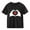 Black, variant on Kids White T-Shirt for Girls with Heart Print, 100% Cotton Short Sleeve Tee, Casual Top for Ages 4-10,Size 4 T