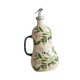 thumbnail image 5 of Dispensador de aceite de cerámica, botella, vinagrera, versátil, decorativa, estilo rústico moderno, para líquidos. Verde, 5 of 9