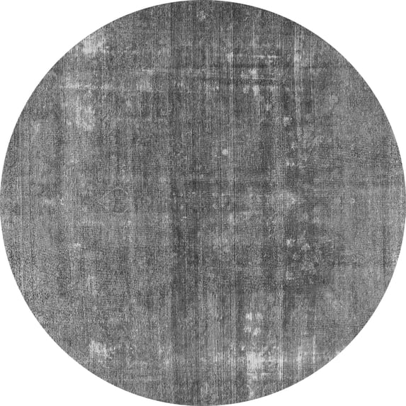 Ahgly Company Indoor Round Persian Gray Traditional Area Rugs, 3' Round