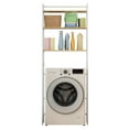 thumbnail image 3 of SUSUchens 3-Tiers Bathroom Storage Shelf,Washing Machine Storage Utility Rack,Over Washer Dryer Shelves Laundry Room Storage and Organizer Standing Shelf,White, 3 of 8