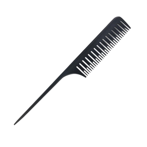 Peine para seccionar mechas de cabello para teñir, mechas, tejer y seccionar negro6