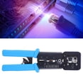 thumbnail image 4 of Alicates de crimpado con cabeza de cristal, herramienta multifuncional para pelar cables de red, 4 of 11
