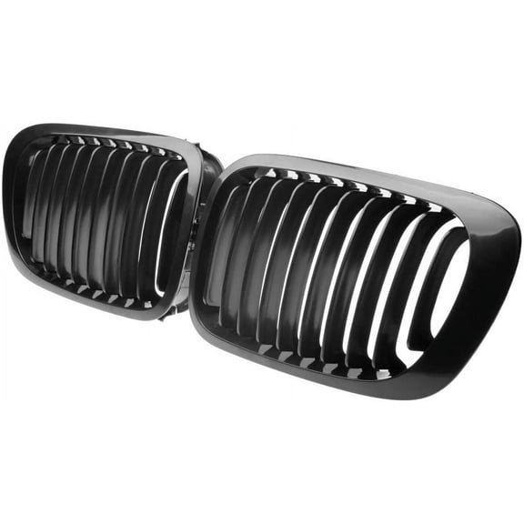 Black Front Sport Kidney Grille for BMW 1999-2002 E46 2-Door Coupe Cabriolet (Pre-facelift Models)