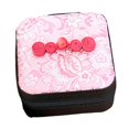 thumbnail image 3 of Caja de joyería con bordado Hinese, organizador de collares y pendientes para mujer, caja de almacenamiento de joyería de decoración novedosa para , Rosa, 3 of 9