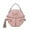 Gayle Blush Pink, variant on MKF Collection Ynnari Women Crossbody Croc-Embossed Round Chic Handbag Top Handle by Mia K - Navy