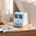 thumbnail image 4 of MMJ Mini Air Cooler Desktop USB Fan 3 Speed Ice Water Drawer Quiet Portable Personal Space Evaporative Air Conditioner Office Dorm, 4 of 6
