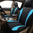 thumbnail image 3 of Car Seat Covers Front Seats and Rear Bench Air Mesh Fabric Rear Bench Split Polyester Easy Installation SUV CAR Woman Lady Femal ( Mint Full Set), 3 of 9