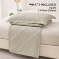 thumbnail image 5 of Beartech Solid Color Quilt Set Queen/Full Size Camel Bedspread Coverlet Microfiber Bedding Lightweight Reversible Set,Soft Bedding for All Seasons, 5 of 7