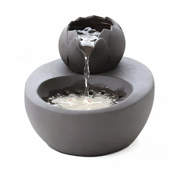 ACDANC Cat Fountain Ceramic Pet Water Dispenser Vertical Cats Drinking Fountains, Automatic Circulation Filters Water Water Fountains for Cats Indoor