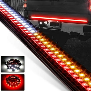 Nilight 60 Truck Tailgate Light Bar 108 LED Single Row Light Strip with  Red Running Brake Lights Turn Signal White Reverse Light, 2 Years Warranty