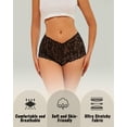 thumbnail image 5 of CuteByte 6 Pack Lace Underwear for Women Cheeky V Waist Breathable Boyshorts Panties M, 5 of 6