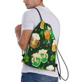 thumbnail image 3 of Bingfone St Patrick'S Day10 Drawstrings Backpacks Bags For Men Women Gym Drawstrings Bag, 3 of 9