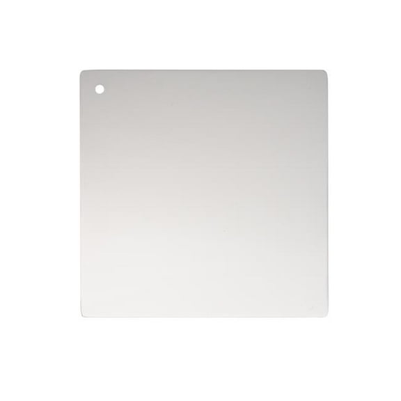 6 in. Metal Finish Sample, Polished Nickel 6 x 6