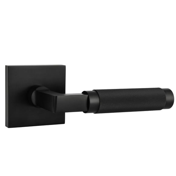 Explore Hardware Soho Model Solid Brass Lever Bed & Bath Privacy Door Lock, Not Handed, Reversible, Matte Black