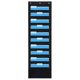 thumbnail image 1 of Wall Mounted File Organizer, 10 Pockets, Black, Wall Mounted Magazine Holder for Office, Home and Study, 1 of 5