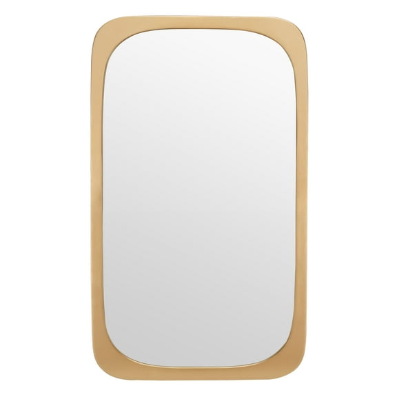 SAFAVIEH Bramwell Mrror 21 in. x 36 in. Solid Frame Mirror, Gold