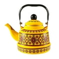 thumbnail image 1 of ZheElen 2.5L Enameled Tea Kettle Teapot Cookware Portable for Camping Outdoor Home Yellow Style A Yellow Style A, 1 of 3