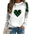 thumbnail image 4 of Plcasen Women’s Crew Neck Long Sleeve Shirt Casual Pullover St Patricks Day Loose Comfy Sweatshirts, 4 of 4