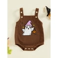 thumbnail image 2 of Newborn Baby Boys Girls Halloween Clothes Sleeveless Overalls Embroidery Rompers Suspender Jumpsuit Fall Outfit, 2 of 8
