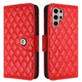 thumbnail image 6 of Allytechgroup Wallet Case for Samsung Galaxy S25 Ultra, Luxury PU Leather Shockproof Protective Flip Cover for Women Girls, Kickstand Folio Case with Card Slots Holder Wrist Strap, Red, 6 of 7