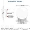 thumbnail image 3 of Radiant Beauty, Hollywood-Style Led Vanity Mirror Lights With Adjustable Brightness, Energy-Saving Features, And Dimmable Bulbs, Elevate Your Makeup Game In Your Dream Dressing Room Or Bathroom, 3 of 6