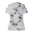 thumbnail image 3 of cocolona Womens Summer Cold Shoulder Tops 2025 V Neck Short Sleeve Floral Print T-shirts Fashion Casual Loose Blouse Shirts, 3 of 5
