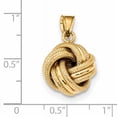 thumbnail image 2 of 14k Yellow Gold Love Knot Necklace Charm Pendant, 2 of 6