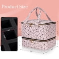 thumbnail image 4 of Bolsa organizadora de esmaltes de uñas Uross con capacidad para 42 botellas, color rosa claro, 4 of 6