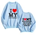thumbnail image 1 of WEAIXIMIUNG Chandails en Molleton pour Femmes Zip Saint-Valentin Manches Longues Graphique Imprimé Pull Chandails en Molleton Blouse Chandails en Molleton Top, 1 of 4