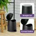 thumbnail image 5 of Superio Small Trash Can with Lid 3 Liter  Black, 5 of 9