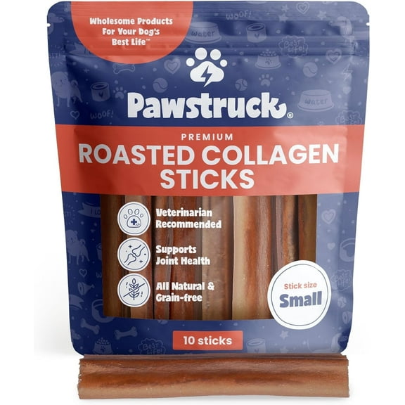 Pawstruck Natural 5-6" Roasted Collagen Sticks for Dogs- 10 Count