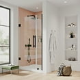 thumbnail image 3 of Ove Decors 32 in. L x 32 in. W x 72 in. H Alcove Shower Kit with Pivot Frameless Shower Door in Oil Rubbed Bronze and Shower Pan, 3 of 17