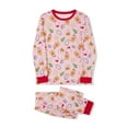 thumbnail image 3 of Family Matching Christmas Pajama Set Christmas Pattern Long Sleeve Tops Elastic Waist Pants, 3 of 10