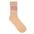 thumbnail image 3 of Wonder Nation Girls Crew Socks 6PK Mad Love, 3 of 7