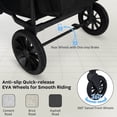 thumbnail image 5 of Costway Wagon Stroller, Foldable 4-Seater Push-Pull Toddler Stroller with Removable Canopy Black, 5 of 11