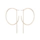 thumbnail image 5 of Qarigey Pendientes redondos geométricos de estilo Simple, Color dorado y plateado, forma C para boda, joyería de graduación oro 2piezas Qarigey CBP039585, 5 of 5