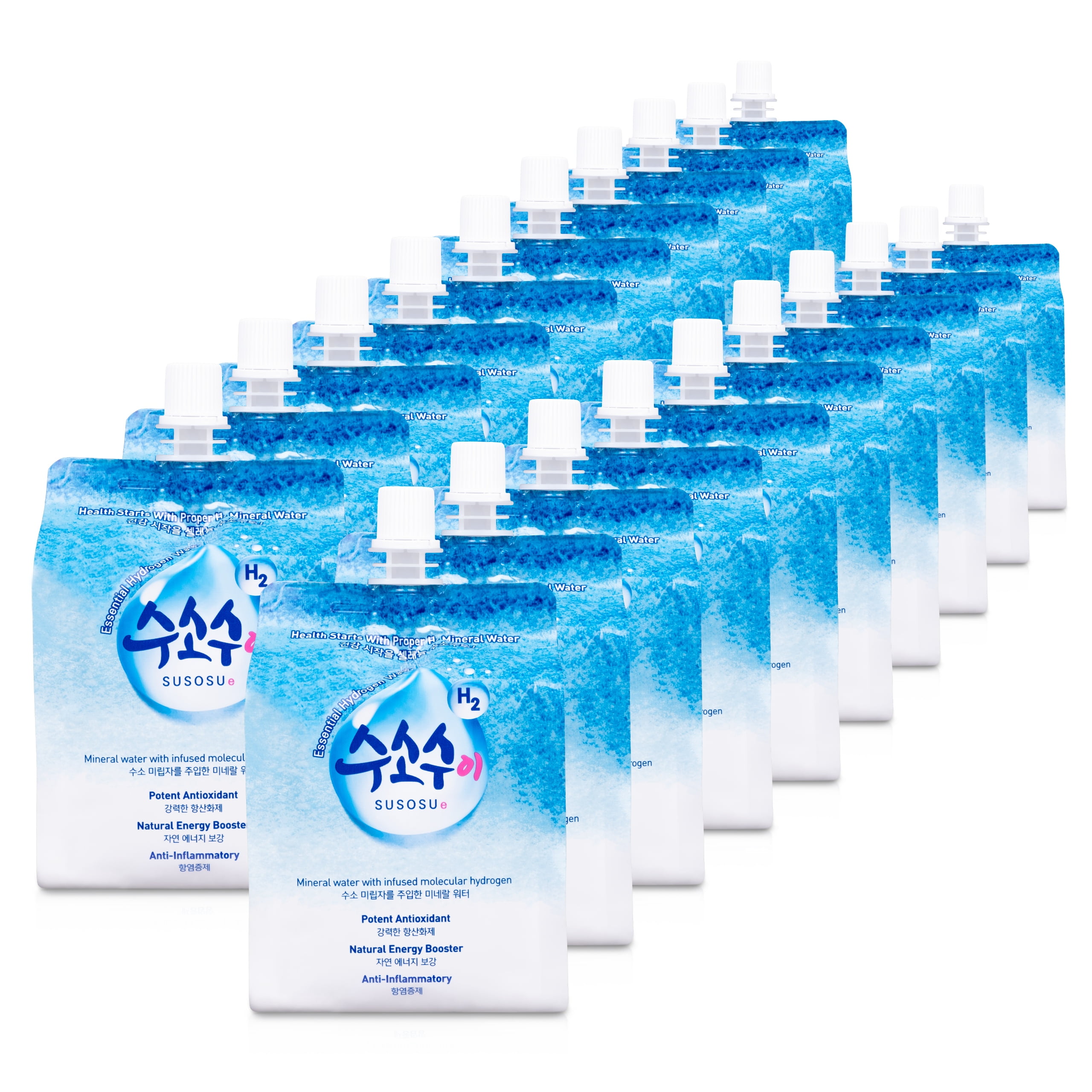 Susosu Hydrogen Water Bottled Water Ct 300 Ml Pouches Walmart Com Walmart Com