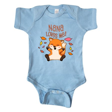

Inktastic Nana Loves Me!- cute baby fox Gift Baby Boy or Baby Girl Bodysuit