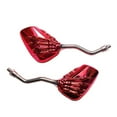 thumbnail image 4 of GFHFHITJ Skull Skeleton Hand Claw Side Mirrors Rearview Mirrors for Motorcycle with 8Mm 10Mm Thread Bolts, Left & Right(Red), 4 of 7