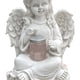 thumbnail image 2 of Estatua Del Jardín Del Ángel Estatua de ala de ángel sentado de resina, lámpara Solar de arte, adorno de jardín, decoración del hogar (niña) Ehuebsd  Libre de BPA, 2 of 7