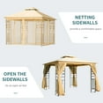 thumbnail image 3 of Outsunny 10' x 10' Double Canopy Patio Gazebo, Tree Motifs, 3 of 9