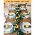 thumbnail image 4 of 13 Inch Round Placemats Set of 4, Teal Snowman Christmas Non Slip Heat Insulation PP Table Mats, Xmas Tree Coastal Snowflake Starfish Washable Place Mats for Kitchen Dining Party Table Decor, 4 of 7