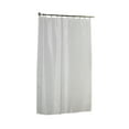 Extra Long (96'') Polyester Fabric Shower Curtain Liner in White ...