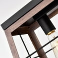 thumbnail image 5 of RADIANCE goods Industrial 5 Light Ancient Wood Island Pendant Ceiling Fixture 35" Wide, 5 of 12