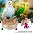 thumbnail image 3 of Bird Parrot Toy,Parrot Bird Nest,Hand Woven Straw Nest Bed Swing,Swing for Birds,Perched Parrot, 3 of 5