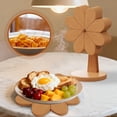 thumbnail image 4 of Hearth & Gear Wooden Windmill Decorative Ornament With Foldable Design Natural Color Desktop Art Piece For Home Modern Minimalist Style Pottery Set Place Mats Indoor Dining Washable Outdoor Dining, 4 of 5