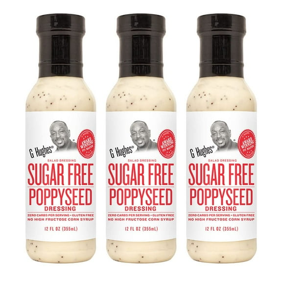 G Hughes' Sugar-Free Salad Dressings - Poppyseed Size: 3 Bottles